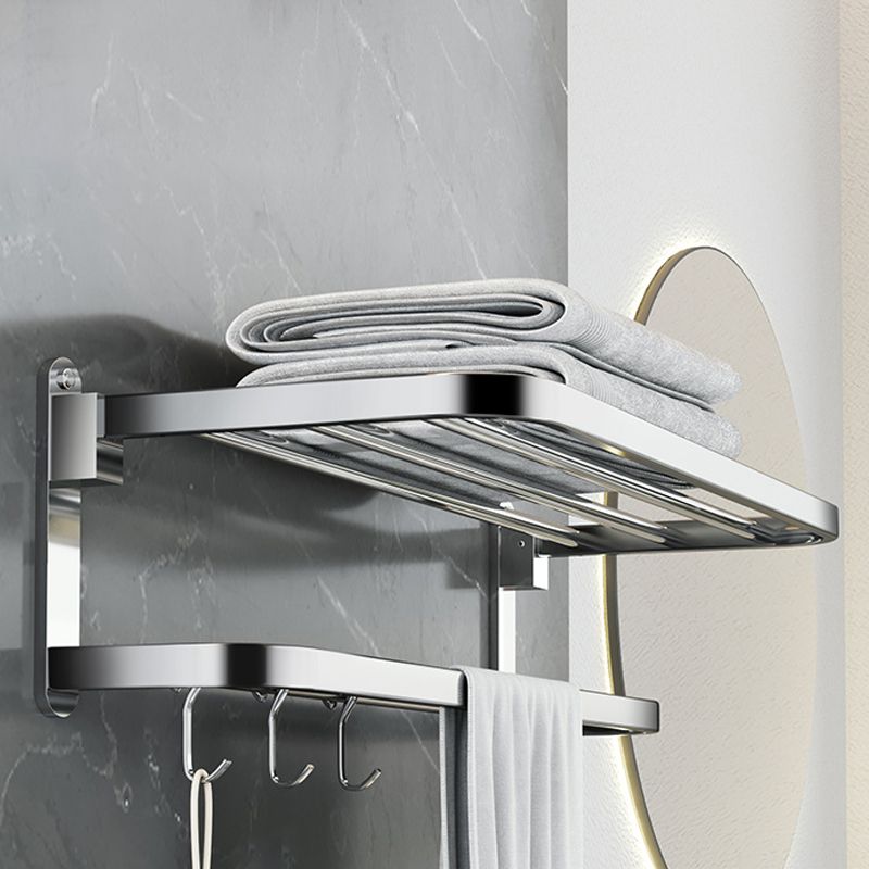 Luxury Chrome Bathroom Accessory Set with Towel Rack