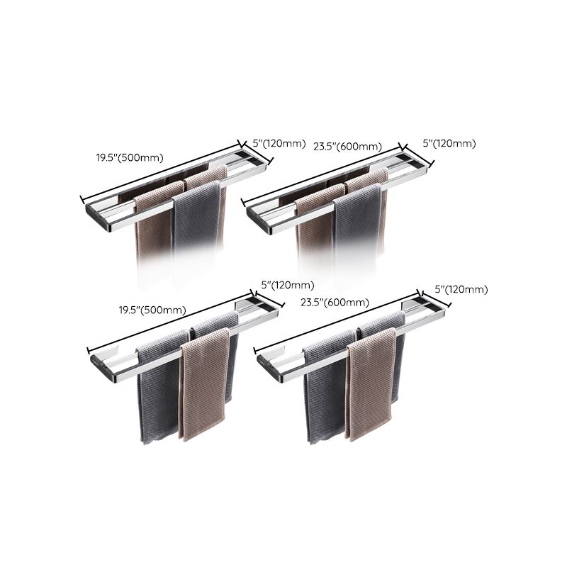 Luxury 5-Piece Chrome Bathroom Accessory Set