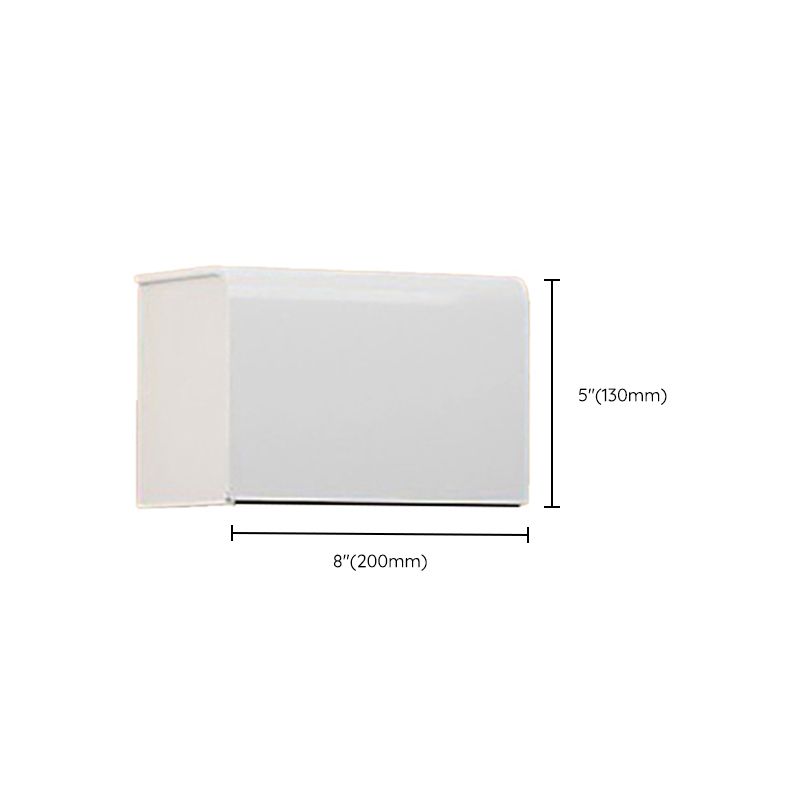 Contemporary Bathroom Accessory Set Towel Bar White Shelf
