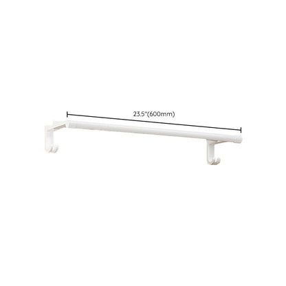Contemporary Bathroom Accessory Set Towel Bar White Shelf