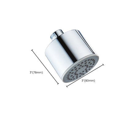 Silver Round Wall Mount Shower Head Stainless Steel