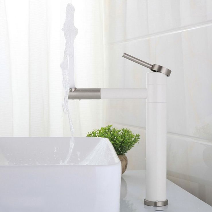 Contemporary Single Handle Stainless Steel Kitchen Faucet