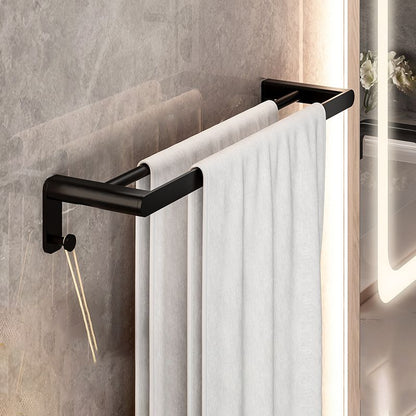Stylish Bathroom Accessory Set with Towel Rack & Toilet Paper Holder