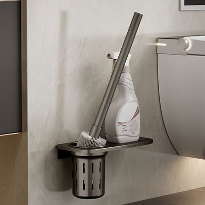 Contemporary Chrome Bathroom Storage Towel Rack Set