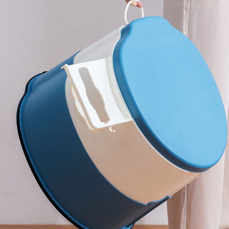 Compact Round Floor Mount Toilet Bowl for Bathroom