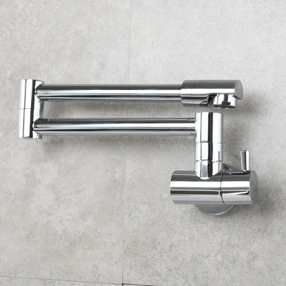 Compact Wall Mount Single Handle Kitchen Faucet