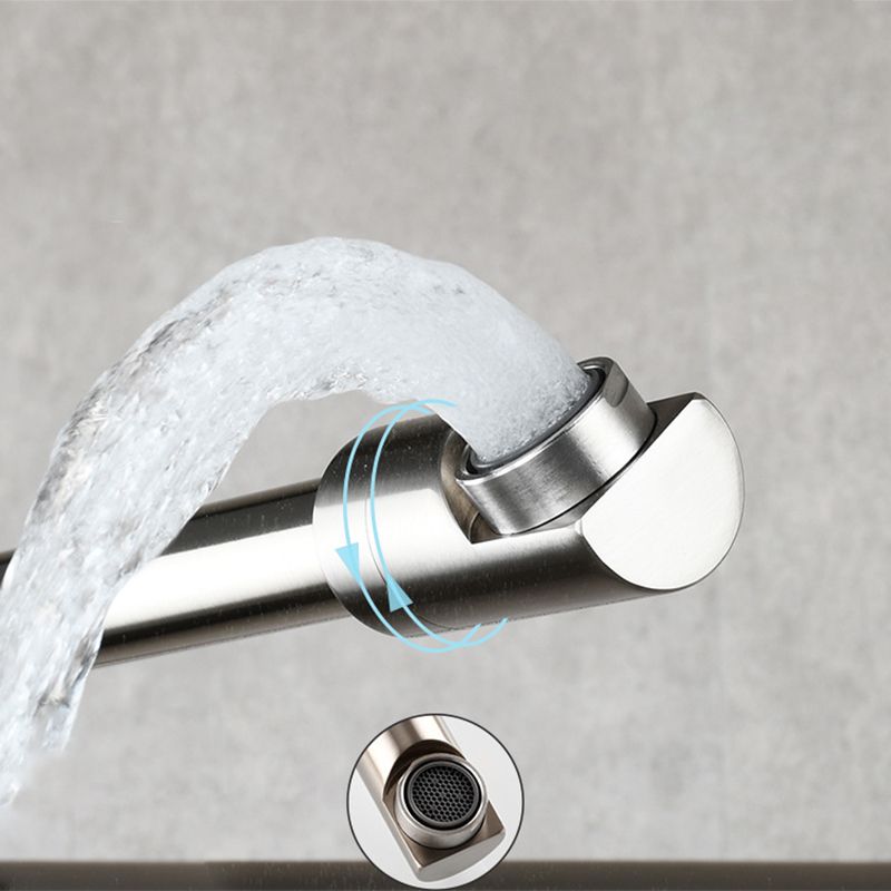 Compact Wall Mount Single Handle Kitchen Faucet