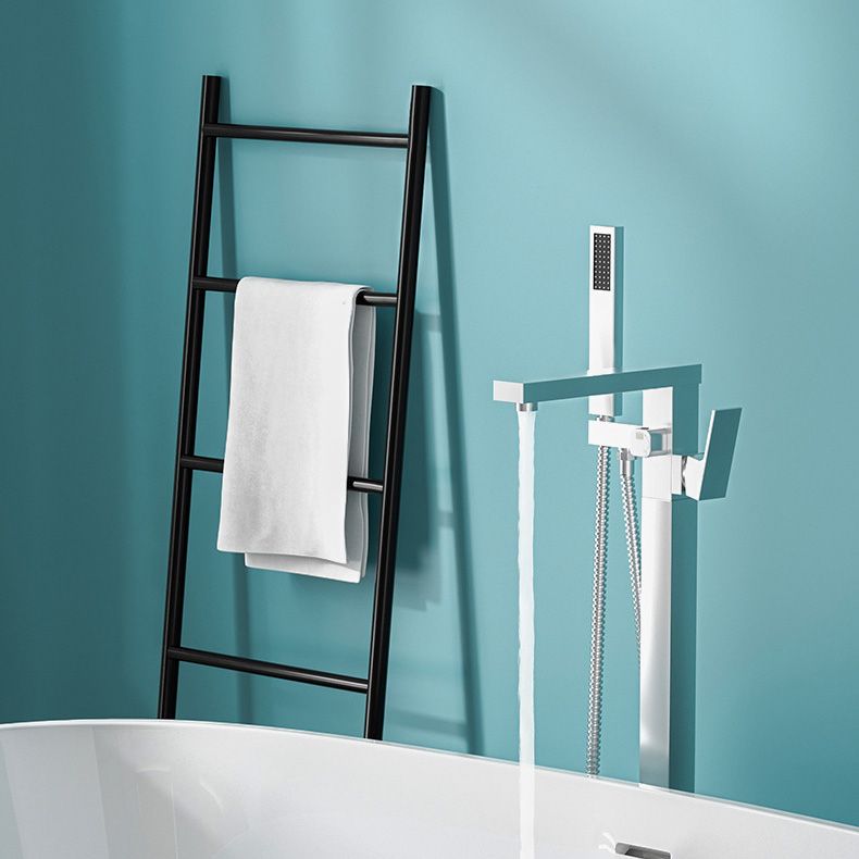 Luxury Copper Floor Mount Freestanding Tub Faucet