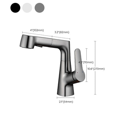 Modern Extendable Kitchen Sink Faucet with Lever Handle