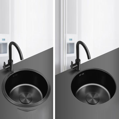 Modern Stainless Steel Kitchen Sink Round Bowl