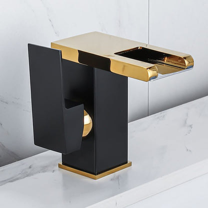 Modern Square LED Bathroom Faucet Mixer Tap