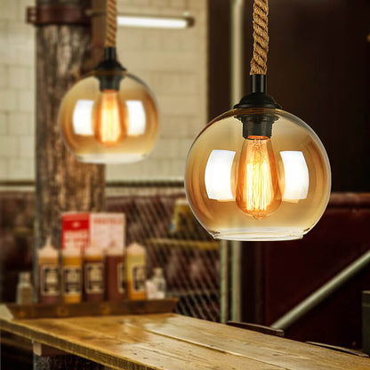 Stylish Glass Drop Ceiling Light Fixture
