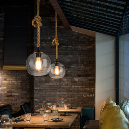 Stylish Glass Drop Ceiling Light Fixture