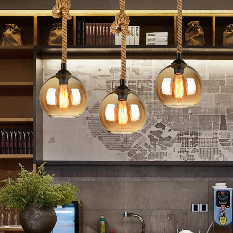 Stylish Glass Drop Ceiling Light Fixture