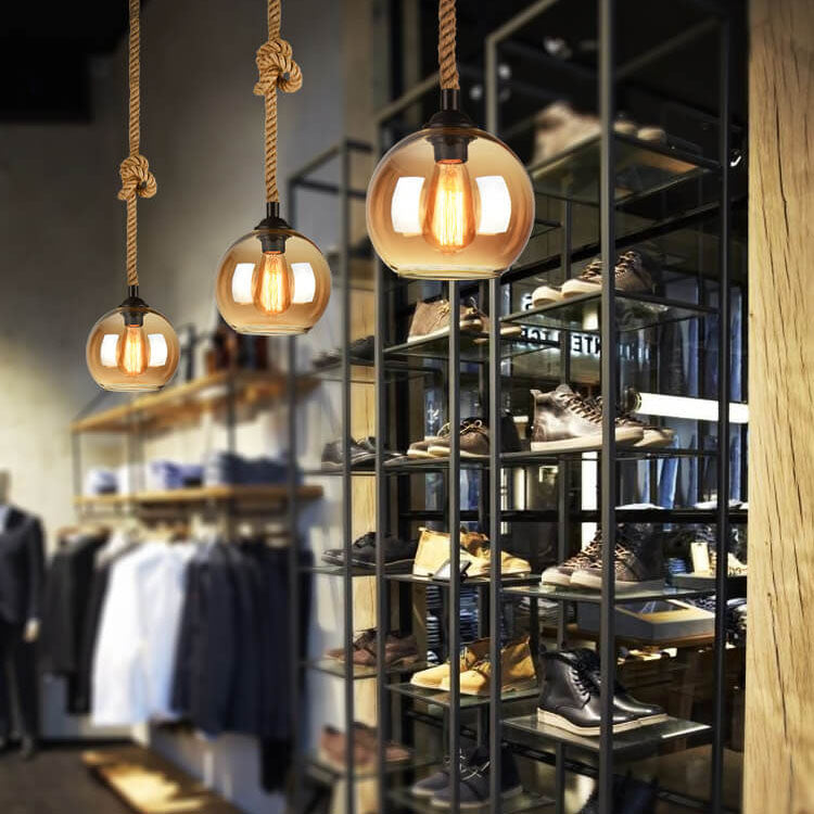 Stylish Glass Drop Ceiling Light Fixture