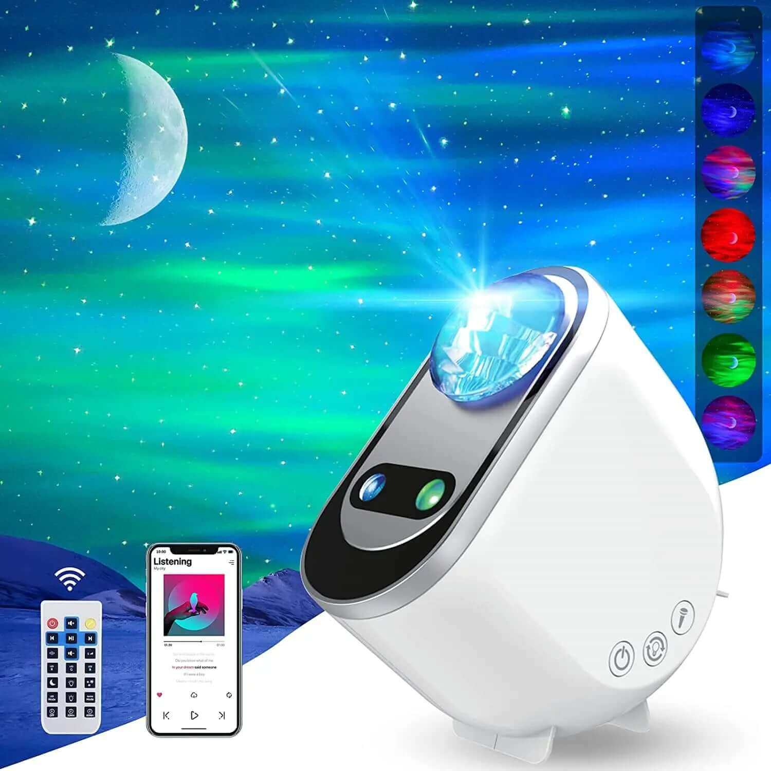 Cosmic LED Night Light Galaxy Star Projector Lamp - Cofik
