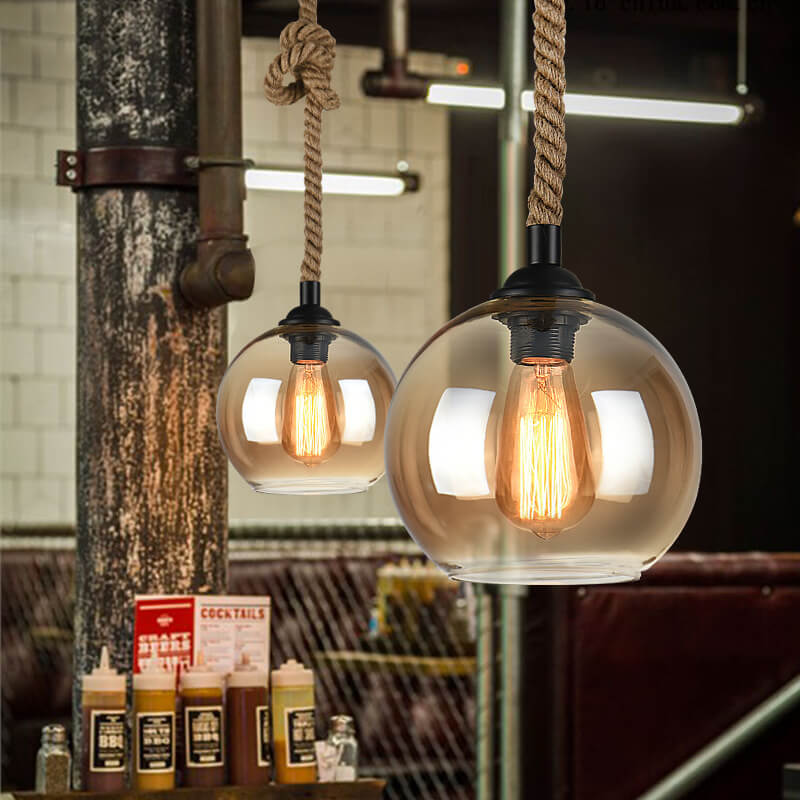 Stylish Glass Drop Ceiling Light Fixture