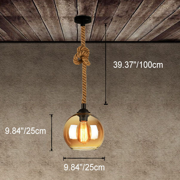Stylish Glass Drop Ceiling Light Fixture
