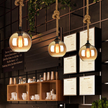 Stylish Glass Drop Ceiling Light Fixture
