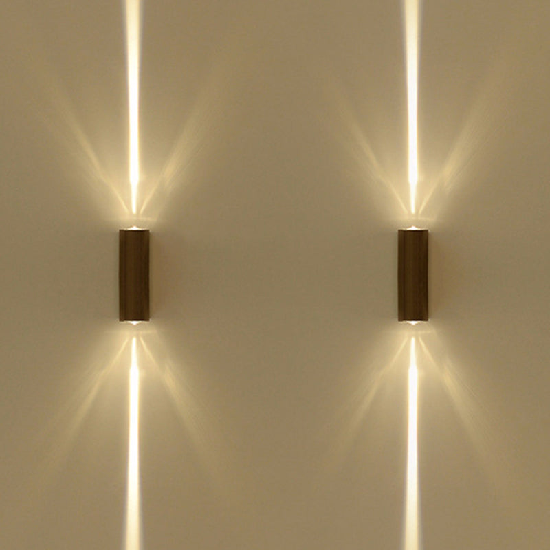 Contemporary Black 2 Light Wall Sconce Lamp