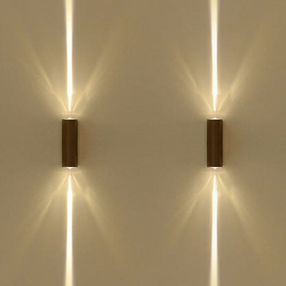 Contemporary Black 2 Light Wall Sconce Lamp