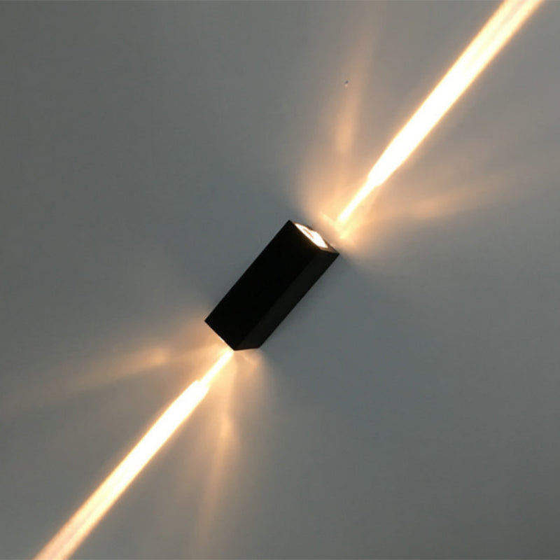 Contemporary Black 2 Light Wall Sconce Lamp - Cofik