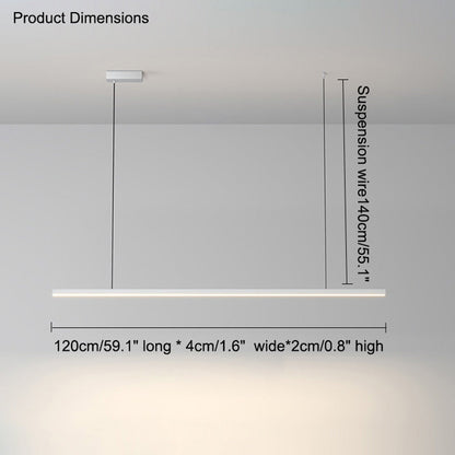 Sleek Metal Kitchen Island LED Pendant Light