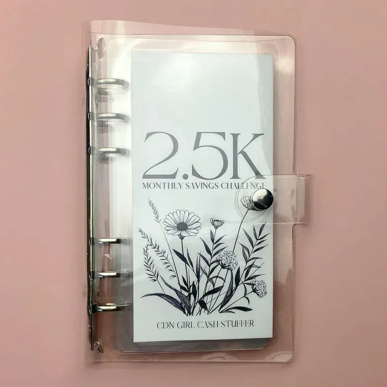 Budget Planner 12-Month Savings Tracker Binder
