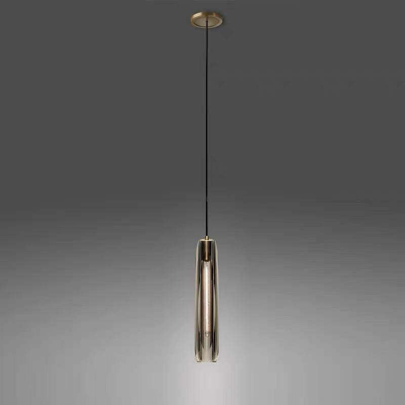 Sleek Glass Pendant Ceiling Light Fixture