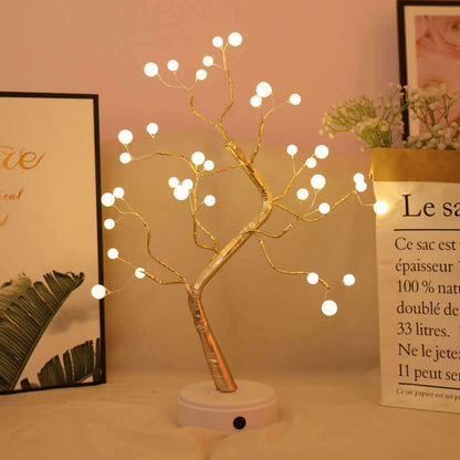 Warm Copper LED Desk Lamp Nightlight
