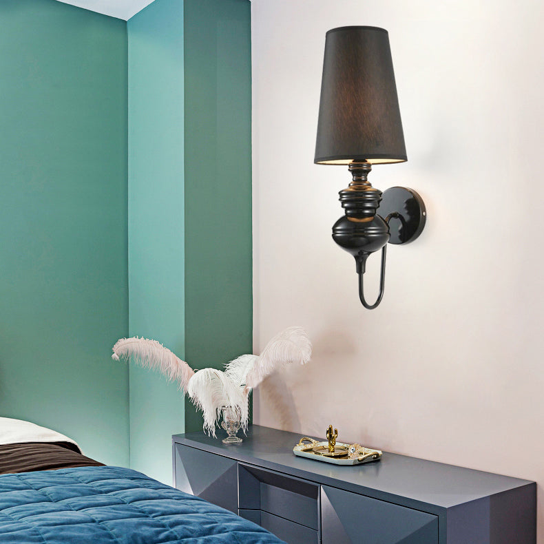 Modern Fabric LED Wall Light Fixture
