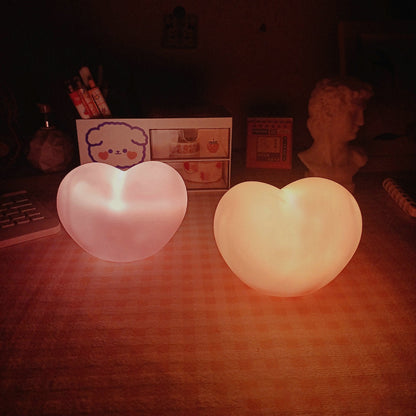 Soft Heart Table Lamp Warm LED Nightlight