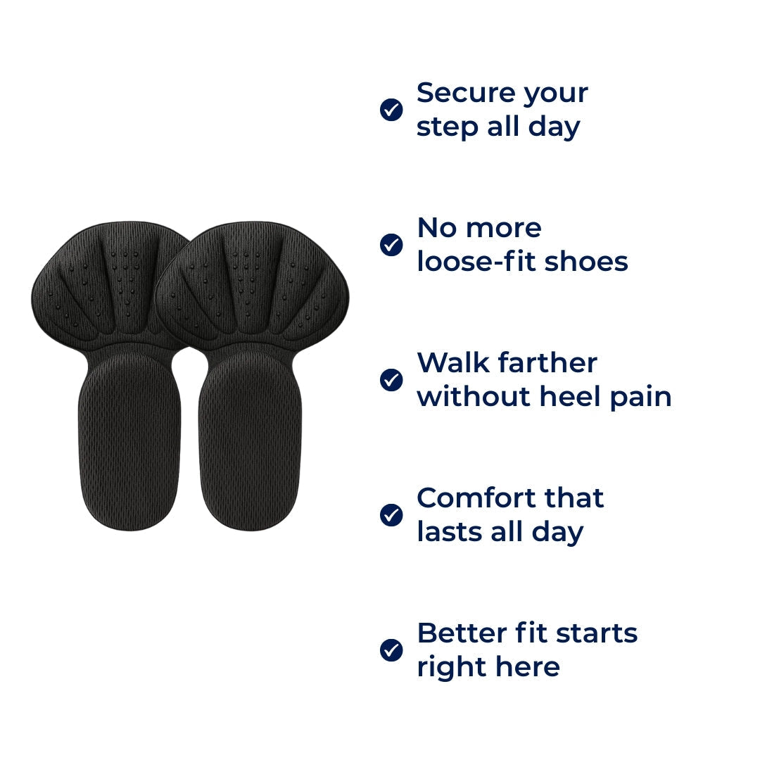 Soft Gel Heel Grips for All Day Comfort Shoes