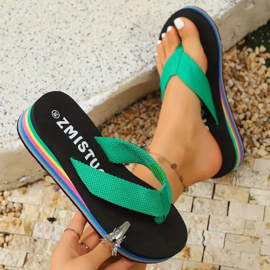 Vibrant Women's Beach Flip Flop Sandals