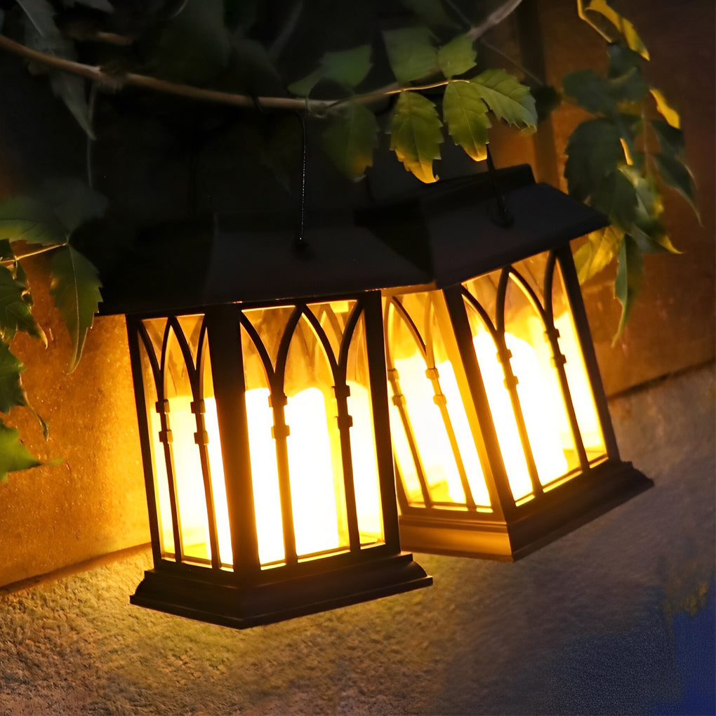 Compact Solar Powered Black LED Outdoor Camp Light