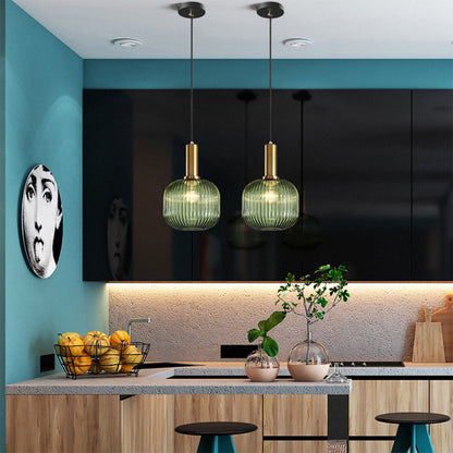 Classic Colorful Glass Pendant Light Fixture