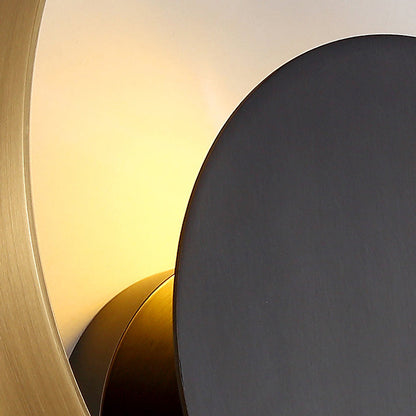 Simple Metal Round Wall Light Lamp For Bedroom