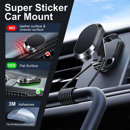 Compact Adjustable Car Phone Mount
