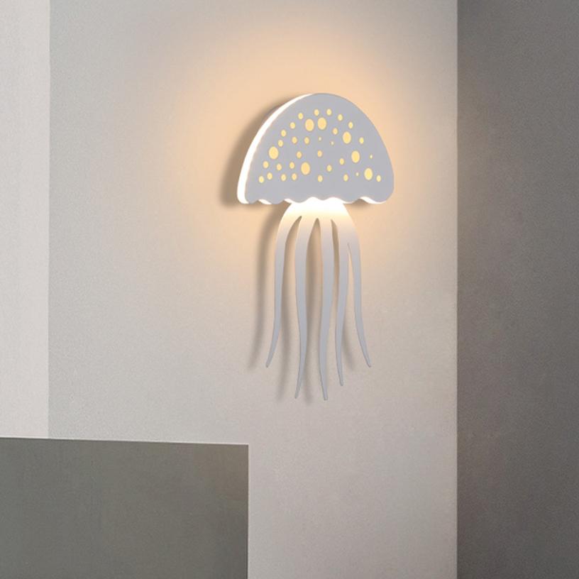 Stylish 1-Light LED Jellyfish Wall Lamp