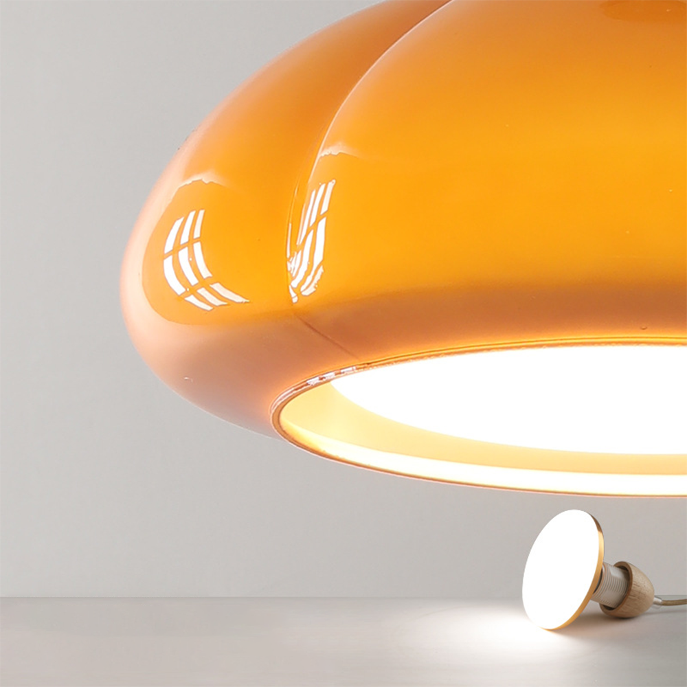 Classic Hanging Glass Pumpkin Lamp