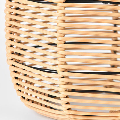 Outdoor Solar Powered Rattan Garden Lamp