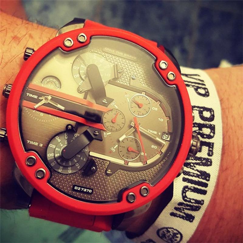 Modern Stainless Steel Quartz Chrono Watch