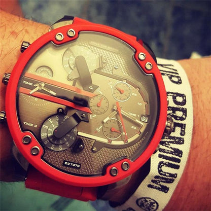 Modern Stainless Steel Quartz Chrono Watch