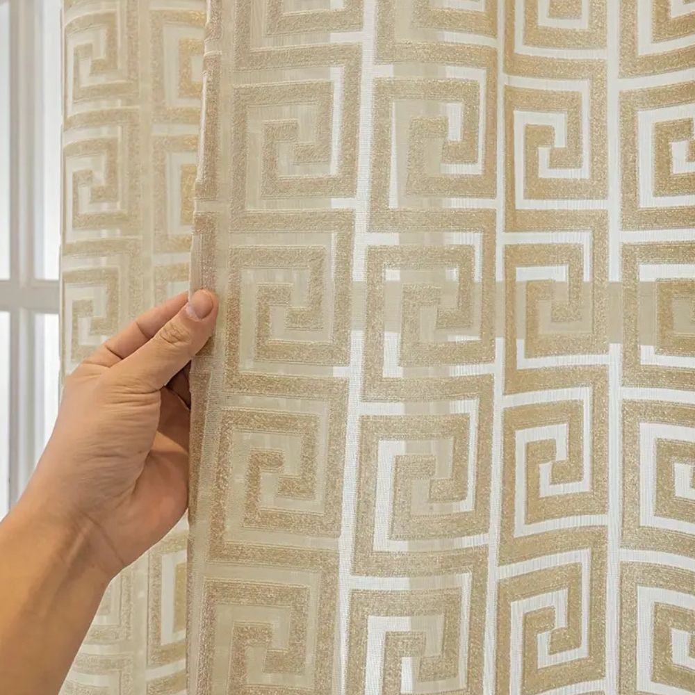 Luxurious Patterned Embroidered Drapes
