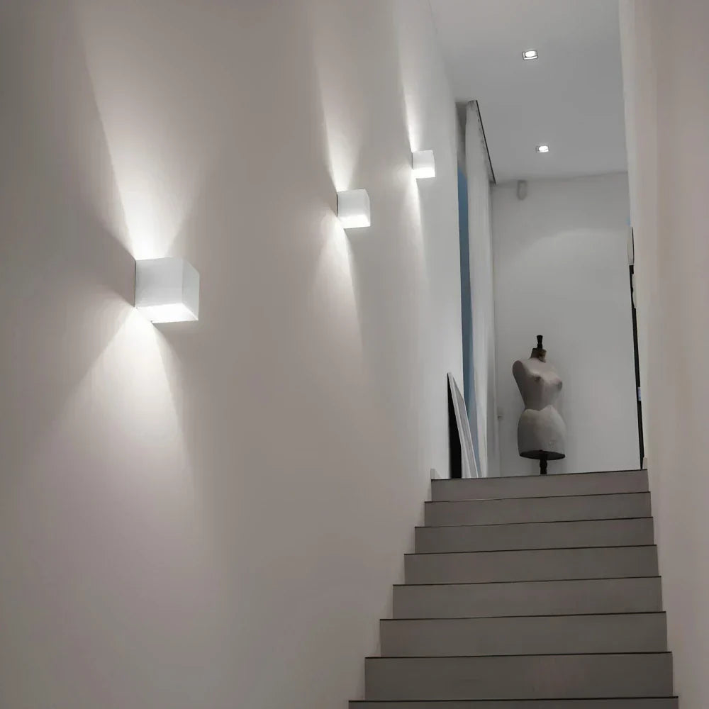Sleek Black Metal Wall Lamp