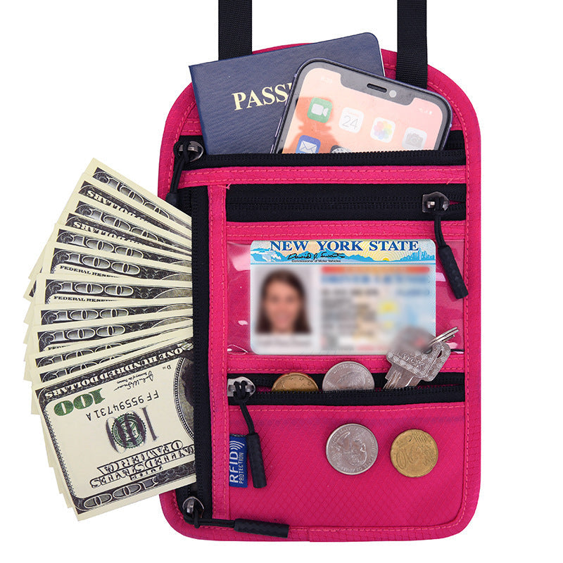Secure Travel Wallet with RFID Passport Holder