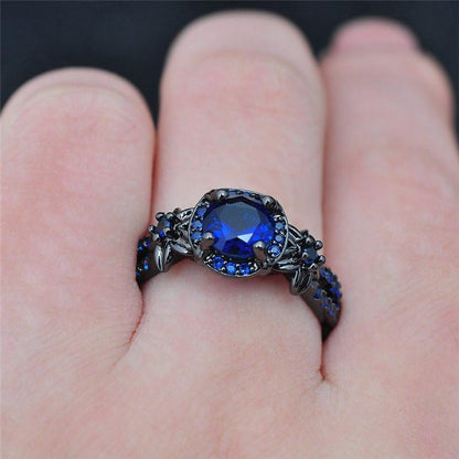 Timeless Black Sapphire Engagement Ring
