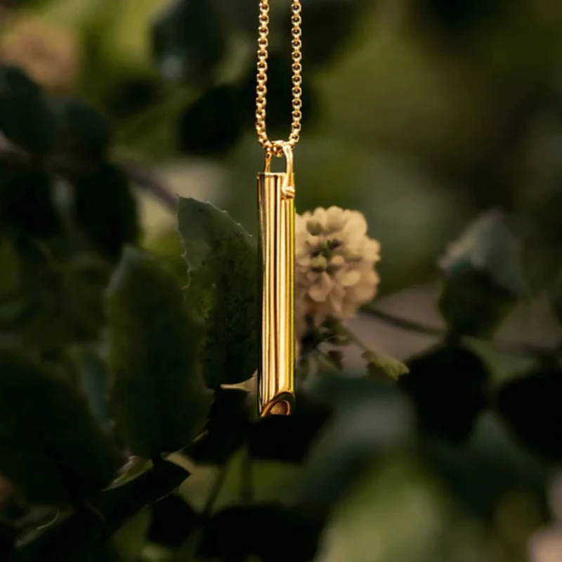 Calming Anxiety Necklace, Stainless Steel, Quit Smoking Aid