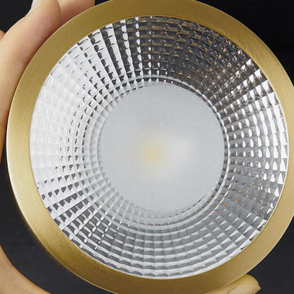 Compact LED Ceiling Lamp Copper Finish