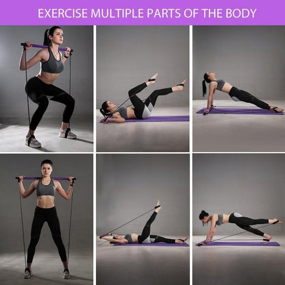 Compact Home Pilates Exercise Bar Set